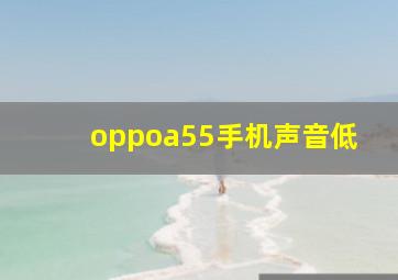 oppoa55手机声音低