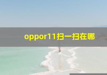 oppor11扫一扫在哪