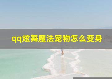 qq炫舞魔法宠物怎么变身