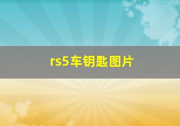 rs5车钥匙图片