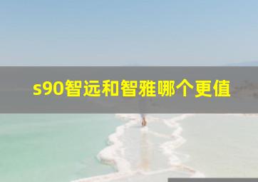 s90智远和智雅哪个更值