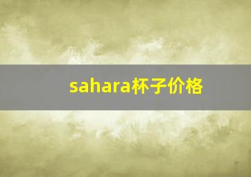 sahara杯子价格