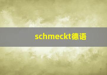 schmeckt德语