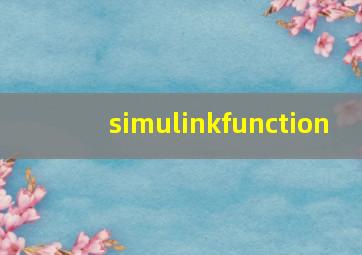 simulinkfunction