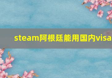 steam阿根廷能用国内visa