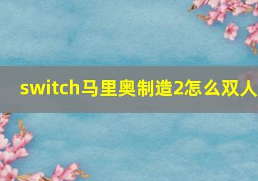 switch马里奥制造2怎么双人