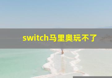 switch马里奥玩不了