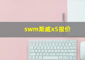 swm斯威x5报价