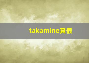 takamine真假