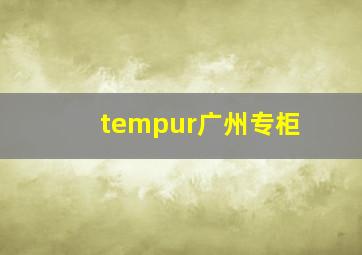 tempur广州专柜