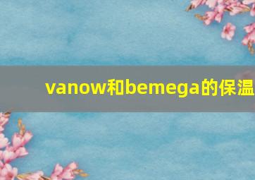 vanow和bemega的保温杯