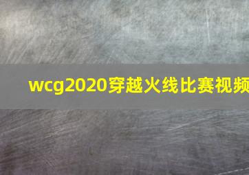 wcg2020穿越火线比赛视频