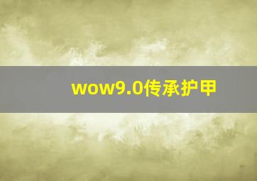 wow9.0传承护甲