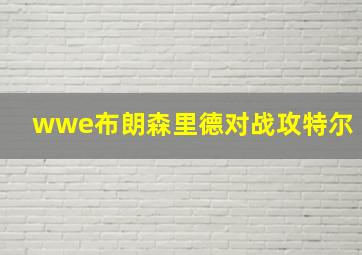 wwe布朗森里德对战攻特尔