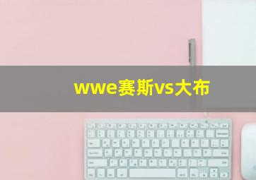 wwe赛斯vs大布