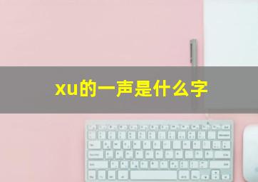 xu的一声是什么字