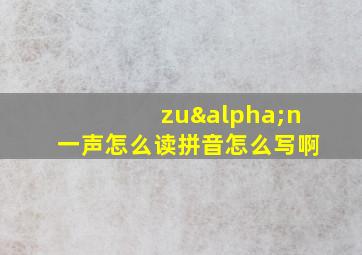 zuαn一声怎么读拼音怎么写啊