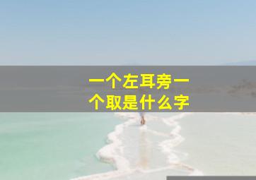 一个左耳旁一个取是什么字