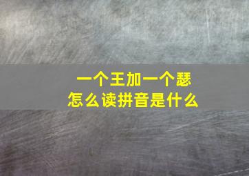 一个王加一个瑟怎么读拼音是什么