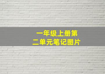 一年级上册第二单元笔记图片