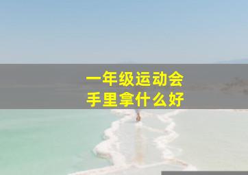 一年级运动会手里拿什么好