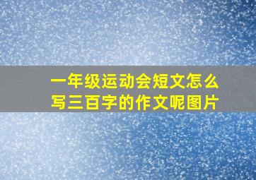 一年级运动会短文怎么写三百字的作文呢图片