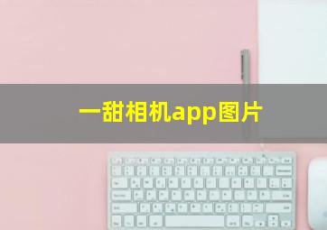 一甜相机app图片