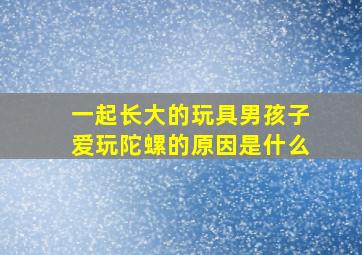 一起长大的玩具男孩子爱玩陀螺的原因是什么