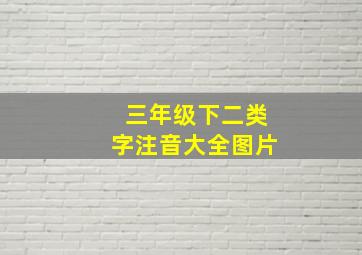 三年级下二类字注音大全图片