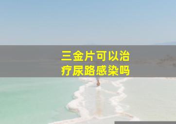 三金片可以治疗尿路感染吗