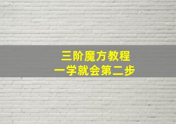 三阶魔方教程一学就会第二步