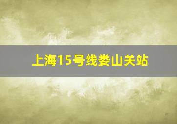 上海15号线娄山关站