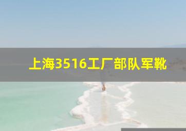 上海3516工厂部队军靴