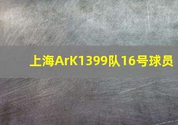 上海ArK1399队16号球员