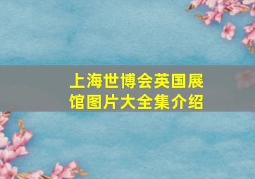 上海世博会英国展馆图片大全集介绍