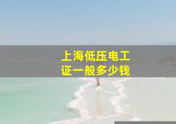 上海低压电工证一般多少钱