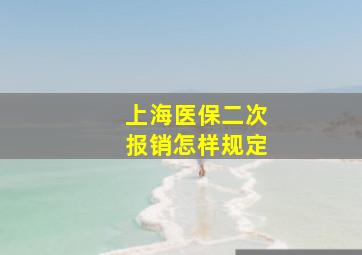 上海医保二次报销怎样规定