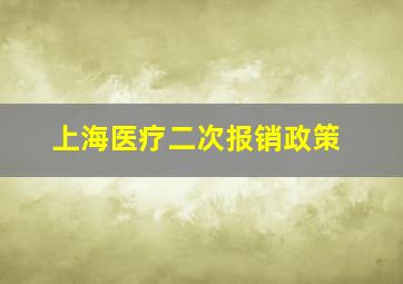 上海医疗二次报销政策