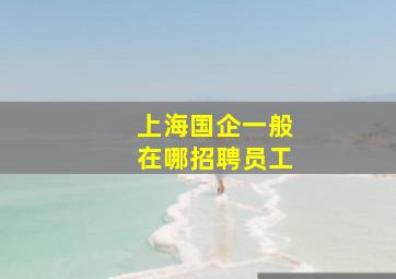 上海国企一般在哪招聘员工