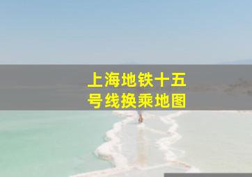 上海地铁十五号线换乘地图