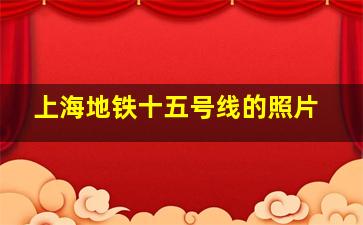 上海地铁十五号线的照片