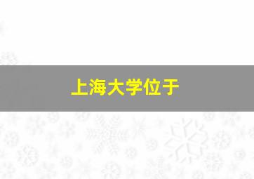 上海大学位于