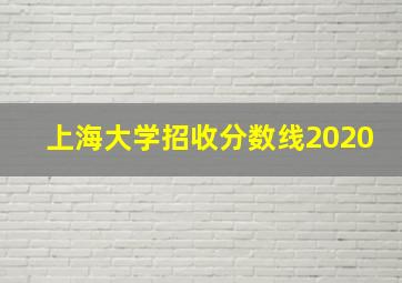 上海大学招收分数线2020