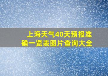 上海天气40天预报准确一览表图片查询大全