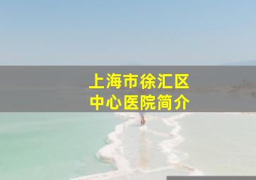 上海市徐汇区中心医院简介