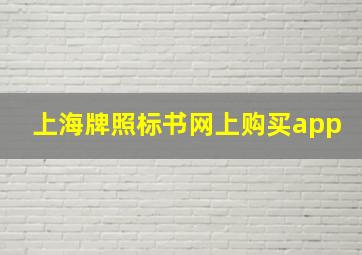 上海牌照标书网上购买app