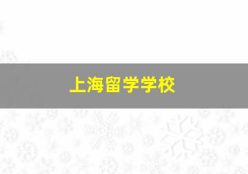 上海留学学校