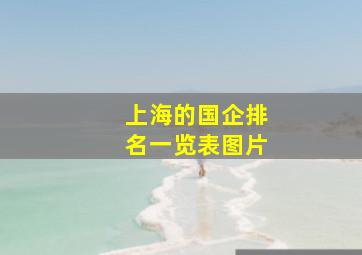 上海的国企排名一览表图片