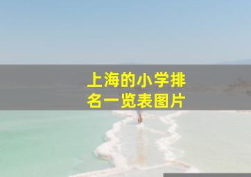 上海的小学排名一览表图片