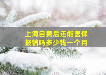 上海自费后还能医保报销吗多少钱一个月